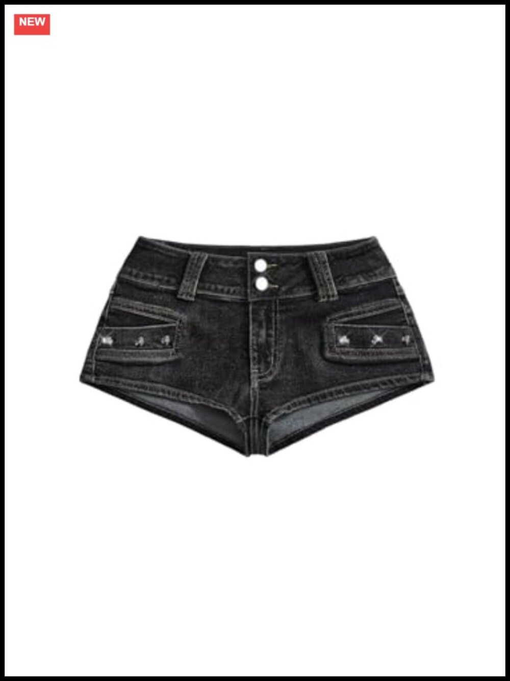 Y2K Stretchy Denim Mini Jean Shorts Low Rise